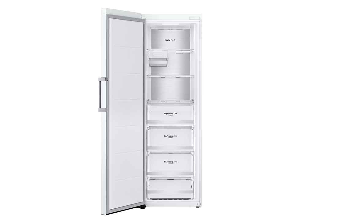 LG 324L Frittstående fryseskap (Hvit) - Energiklasse E, Total No Frost, Express Freeze, Smart Diagnosis™ med Wi-Fi, GFE61SWCSZ, GFE61SWCSZ, thumbnail 2