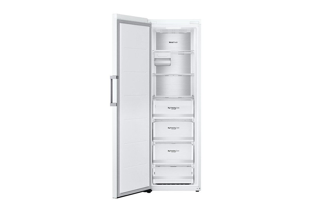 LG 324L Frittstående fryseskap (Hvit) - Energiklasse E, Total No Frost, Express Freeze, Smart Diagnosis™ med Wi-Fi, GFE61SWCSZ, GFE61SWCSZ, thumbnail 3