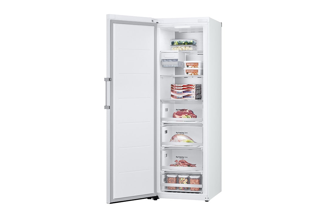 LG 324L Frittstående fryseskap (Hvit) - Energiklasse E, Total No Frost, Express Freeze, Smart Diagnosis™ med Wi-Fi, GFE61SWCSZ, GFE61SWCSZ, thumbnail 11