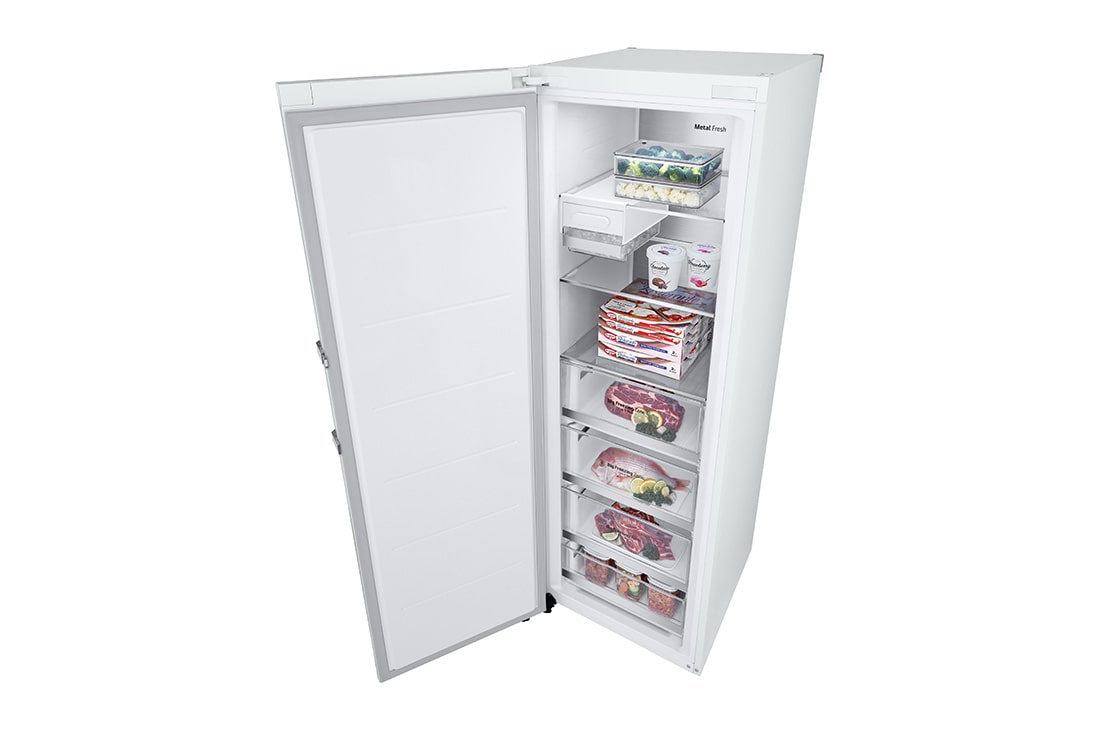 LG 324L Frittstående fryseskap (Hvit) - Energiklasse E, Total No Frost, Express Freeze, Smart Diagnosis™ med Wi-Fi, GFE61SWCSZ, GFE61SWCSZ, thumbnail 14