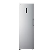 LG 324L Frittstående fryseskap (Shiny Steel) - Energiklasse E, Total No Frost, Express Freeze, Smart Diagnosis™ med Wi-Fi, Front, GFE61PZCSZ, thumbnail 1