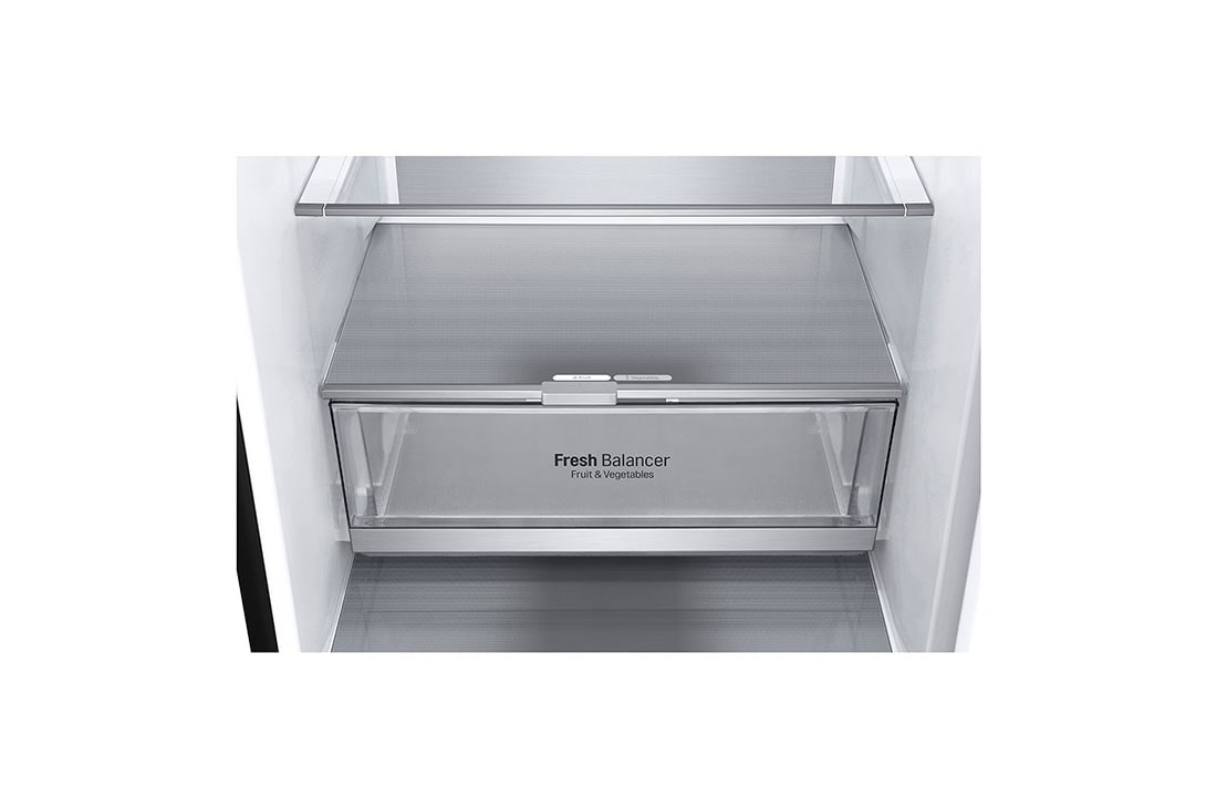 LG 2.03M 384L Kombiskap(Matte Black) - Energiklasse D, Door Cooling™ og Smart Diagnosis™ , GBB72MCVGN, GBB72MCVGN, thumbnail 4