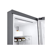 LG 386L Frittstående kjøleskap (Shiny Steel) - Energiklasse E, Door Cooling™, LINEARCooling™, FRESHBalancer™, Smart Diagnosis™ med Wi-Fi, GLE71PZCSZ, GLE71PZCSZ, thumbnail 3