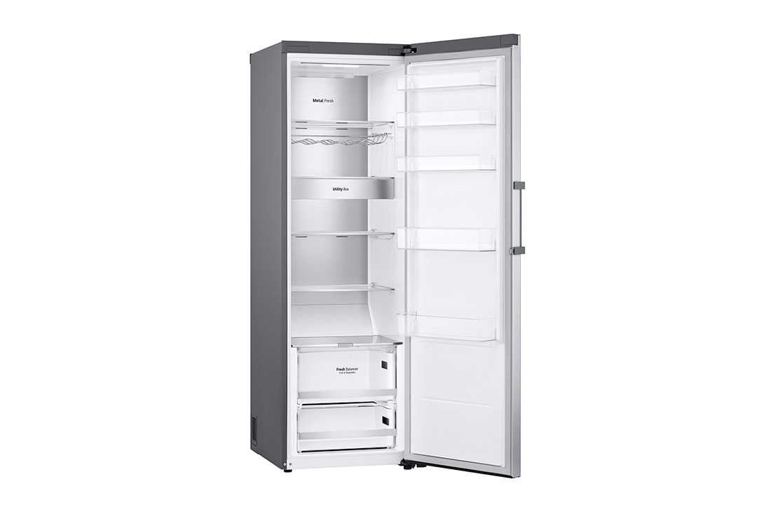LG 386L Frittstående kjøleskap (Shiny Steel) - Energiklasse E, Door Cooling™, LINEARCooling™, FRESHBalancer™, Smart Diagnosis™ med Wi-Fi, GLE71PZCSZ, GLE71PZCSZ, thumbnail 14
