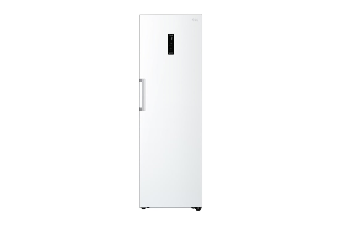 LG 386L Frittstående kjøleskap (Hvid - Energiklasse E, Door Cooling™, LINEARCooling™, FRESHBalancer™, Smart Diagnosis™ med Wi-Fi, GLE71SWCSZ, GLE71SWCSZ