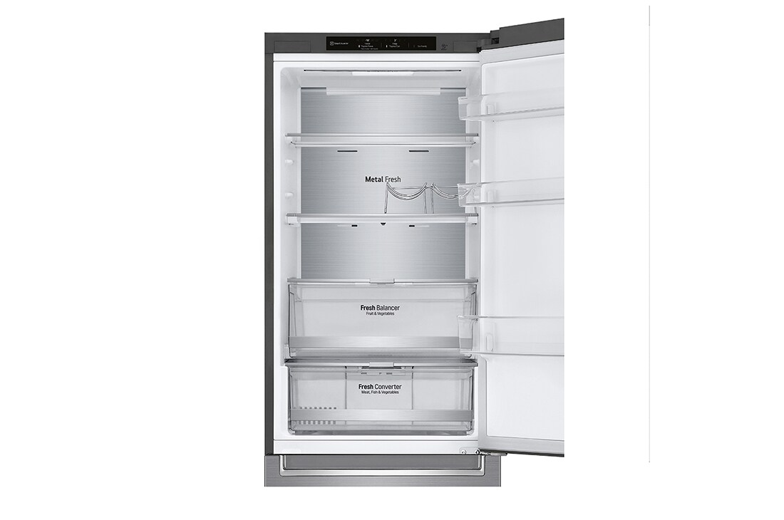 LG 1.86M 341L Kombiskap(Shiny Steel) - Energiklasse D, Door Cooling™ og Smart Diagnosis™, GBB71PZVGN, GBB71PZVGN, thumbnail 10