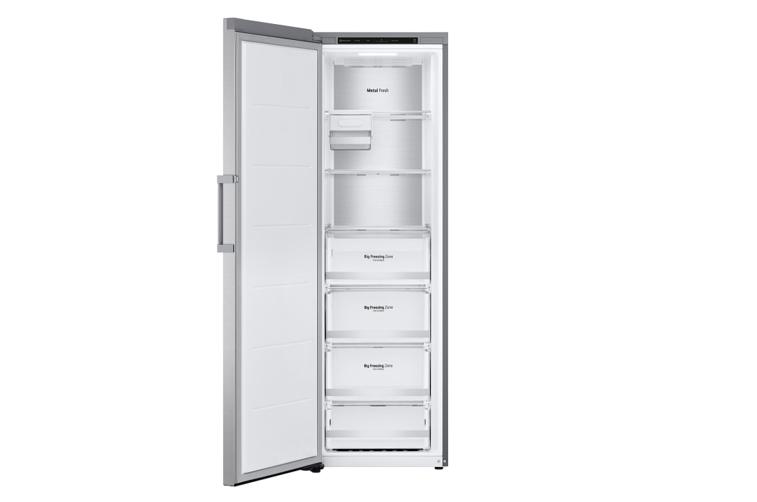 LG 324L Frittstående fryseskap (Metal Sorbet) - Energiklasse D, Total No Frost, Express Freeze, Smart Diagnosis™, GFT61MBCSZ, GFT61MBCSZ, thumbnail 3