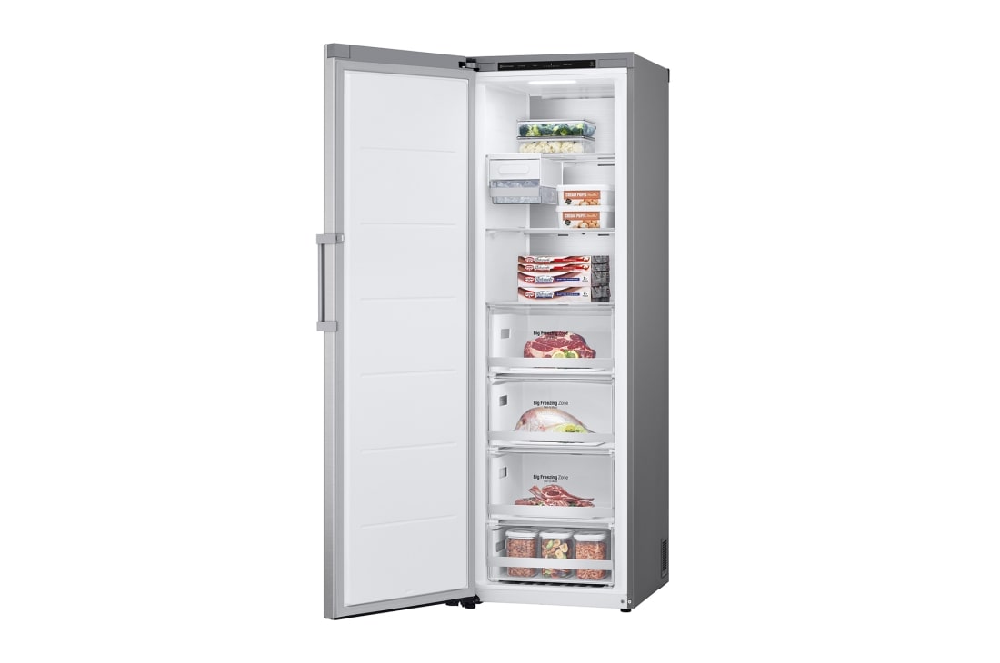 LG 324L Frittstående fryseskap (Metal Sorbet) - Energiklasse D, Total No Frost, Express Freeze, Smart Diagnosis™, GFT61MBCSZ, GFT61MBCSZ, thumbnail 5