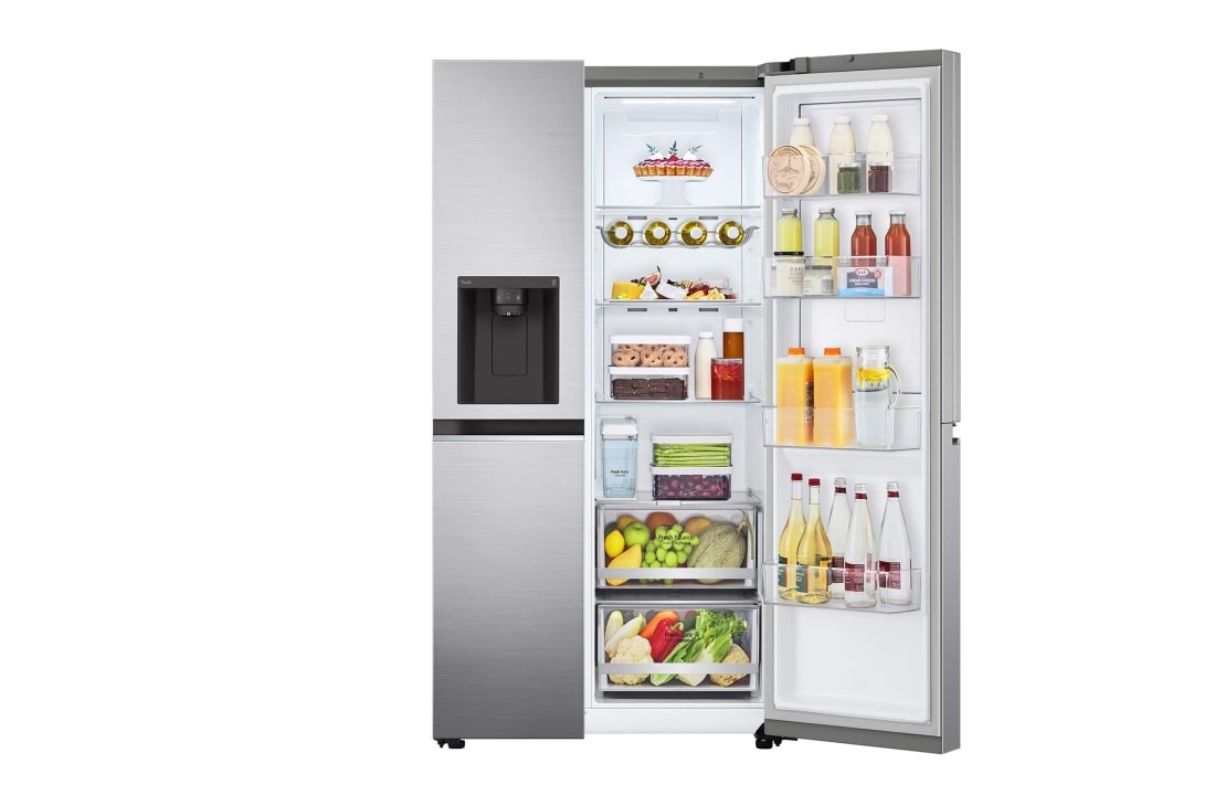 LG 635L Door in Door™ Side by Side (Shiny Steel), Energiklasse E, Vann/isdispenser uten vanntilkobling, Smart Diagnosis™ med Wi-Fi, GSJV71PZLE, GSJV71PZLE, thumbnail 9