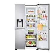 LG 635L Door in Door™ Side by Side (Brushed Steel), Energiklasse E, Vann/isdispenser med vanntilkobling, Smart Diagnosis™ med Wi-Fi, GSJV90BSAE, GSJV90BSAE, thumbnail 10