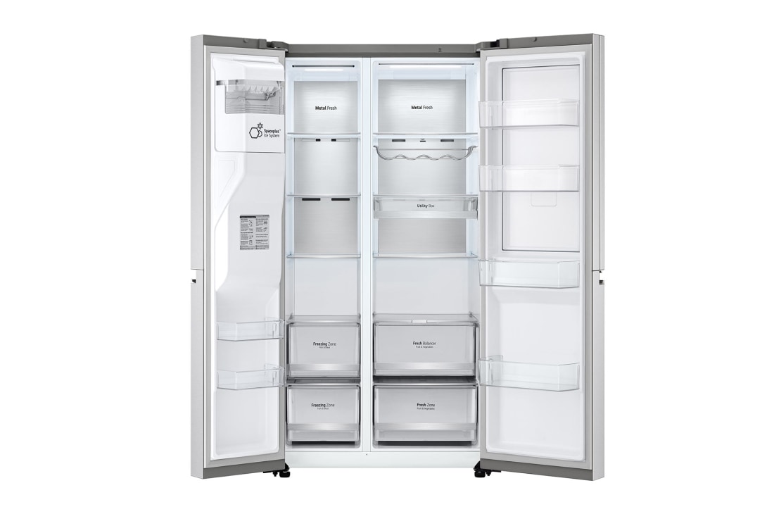 LG 635L Door in Door™ Side by Side (Brushed Steel), Energiklasse E, Vann/isdispenser med vanntilkobling, Smart Diagnosis™ med Wi-Fi, GSJV90BSAE, GSJV90BSAE, thumbnail 12