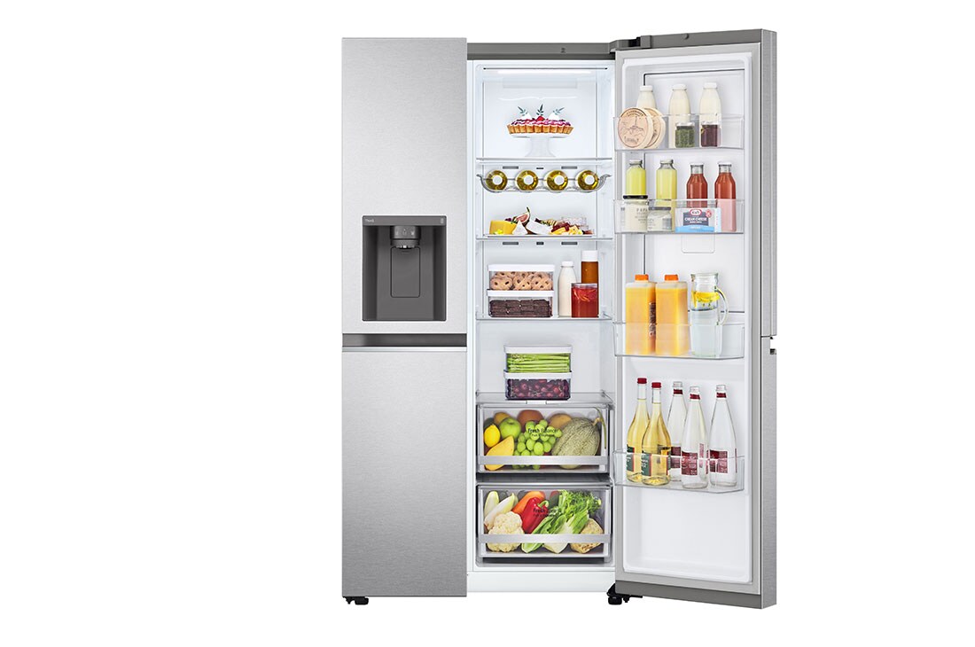 LG 635L Door in Door™ Side by Side (Metal Sorbet), Energiklasse E, Vann/isdispenser med vanntilkobling, Smart Diagnosis™ med Wi-Fi, GSJV70MBLE, GSJV70MBLE, thumbnail 7