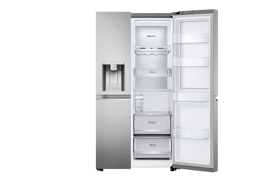 LG 635L Door in Door™ Side by Side (Shiny Steel), Energiklasse E, Vann/isdispenser uten vanntilkobling, Smart Diagnosis™ med Wi-Fi, GSJV91PZAE, GSJV91PZAE, thumbnail 11