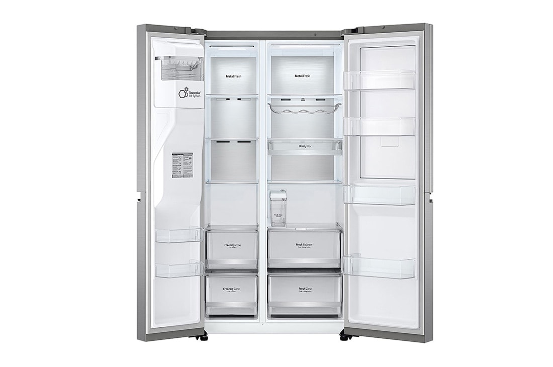 LG 635L Door in Door™ Side by Side (Shiny Steel), Energiklasse E, Vann/isdispenser uten vanntilkobling, Smart Diagnosis™ med Wi-Fi, GSJV91PZAE, GSJV91PZAE, thumbnail 12