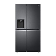 LG 635L Door in Door™ Side by Side (Matte Black Steel), Energiklasse E, Vann/isdispenser med vanntilkobling, Smart Diagnosis™ med Wi-Fi, GSJV70MCLE, GSJV70MCLE, thumbnail 2