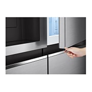 LG 635L Door in Door™ Side by Side (Shiny Steel), Energiklasse F, Vann/isdispenser med vanntilkobling, Smart Diagnosis™ med Wi-Fi, GSJV70PZTF, GSJV70PZTF, thumbnail 4