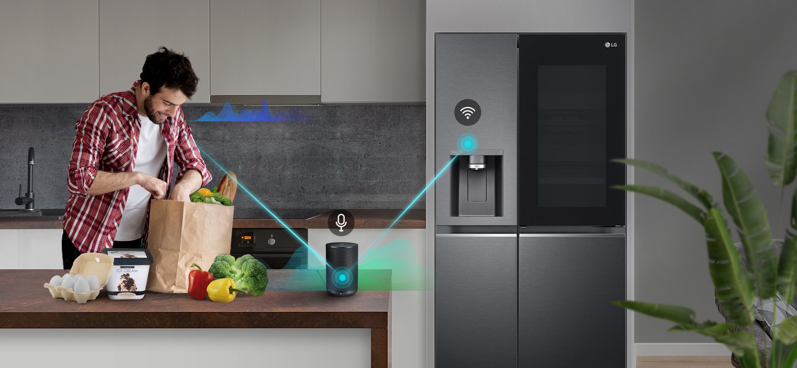 Enkel kontroll med taleassistent