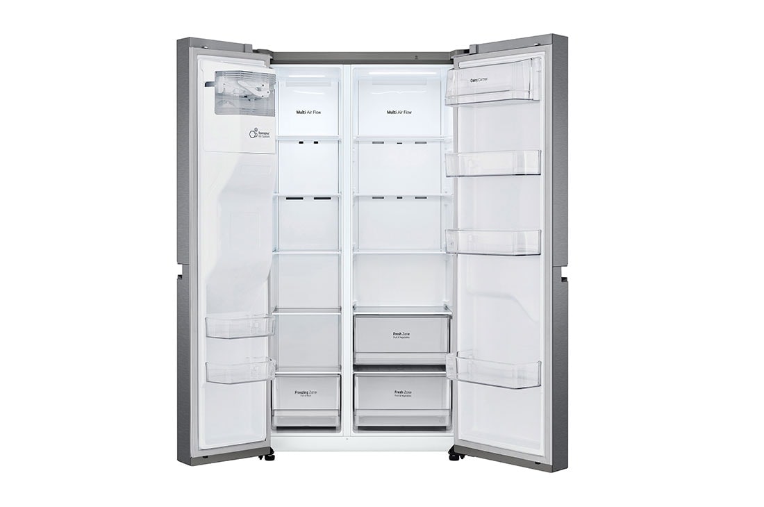 LG 634L Side by Side (Dark Graphite), Is & vann dispenser, Energiklasse F, Vann/isdispenser med vanntilkobling, Smart Diagnosis™, GSLV30DSXM, GSLV30DSXM, thumbnail 3