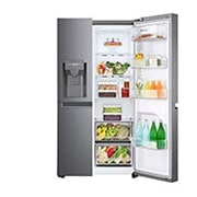LG 634L Side by Side (Dark Graphite), Is & vann dispenser, Energiklasse F, Vann/isdispenser med vanntilkobling, Smart Diagnosis™, GSLV30DSXM, GSLV30DSXM, thumbnail 7