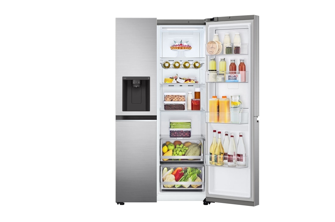 LG 635L Door in Door™ Side by Side (Shiny Steel), Energiklasse E, Vann/isdispenser med vanntilkobling, Smart Diagnosis™ med Wi-Fi, GSJV70PZLE, GSJV70PZLE, thumbnail 9