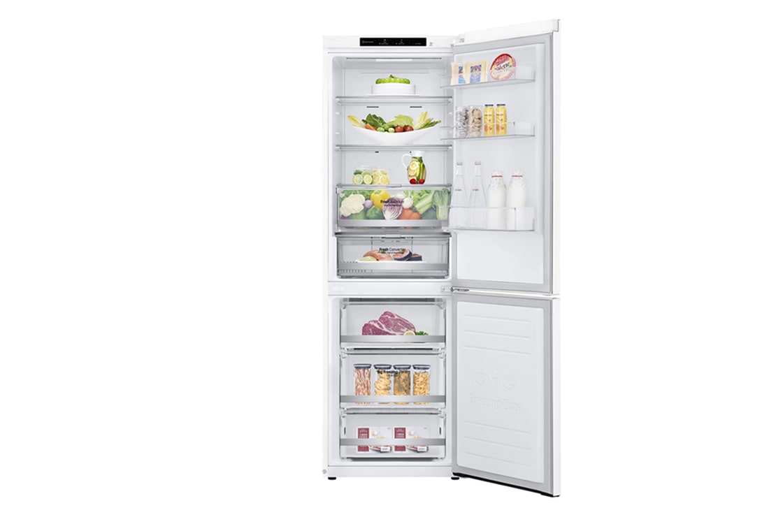 LG 1.86M 341L Kombiskap(Hvit) - Energiklasse D, Door Cooling™, GBB71SWEGN, thumbnail 2