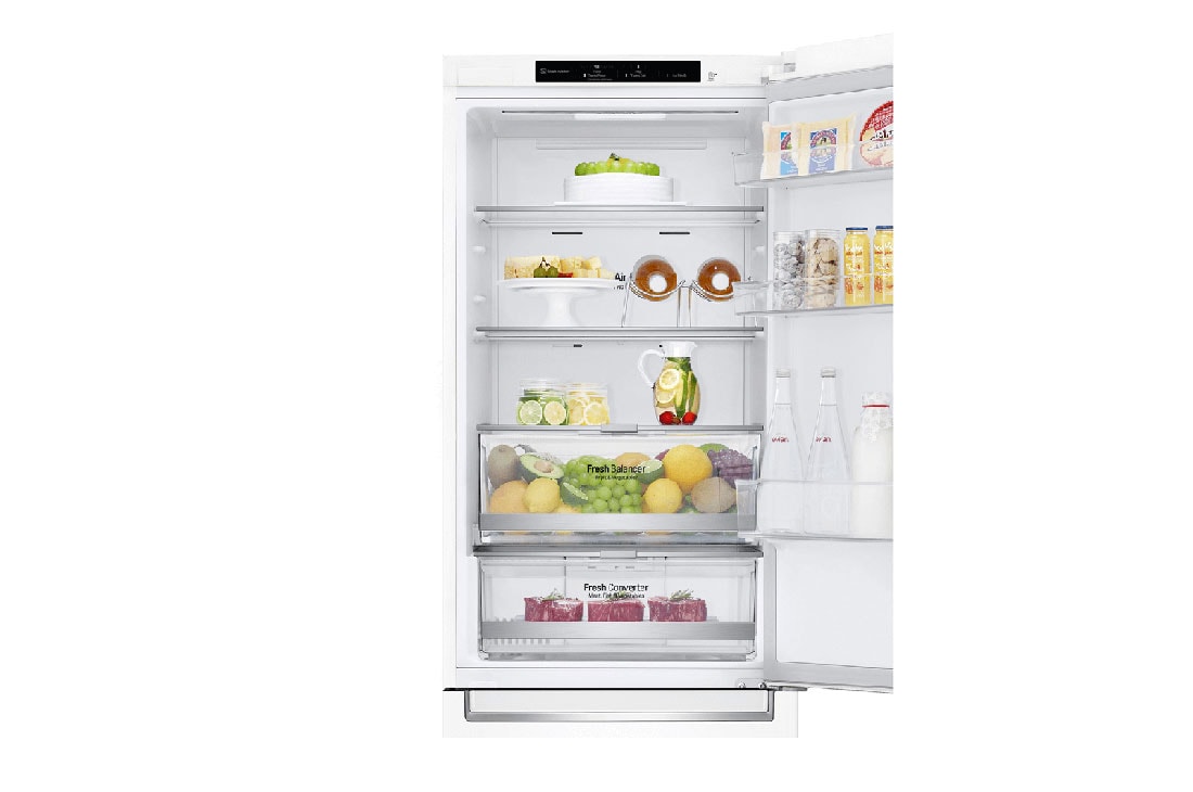 LG 1.86M 341L Kombiskap(Hvit) - Energiklasse D, Door Cooling™, GBB71SWEGN, thumbnail 9