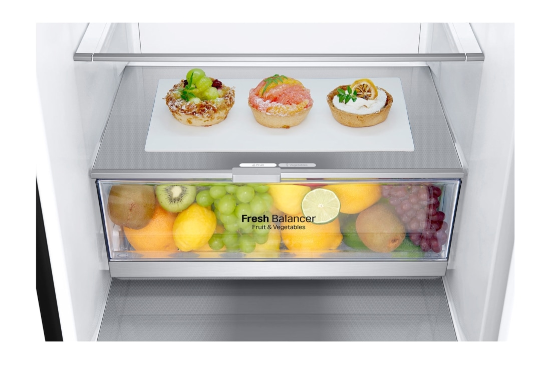 LG 1.86M 341L Kombiskap(Matte Black) - Energiklasse D, Door Cooling™, GBB71MCEGN, GBB71MCEGN, thumbnail 5