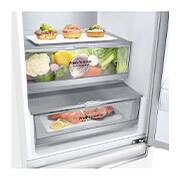 LG 1.86M 341L Kombiskap(Hvit) - Energiklasse D, Door Cooling™ og Smart Diagnosis™ med Wi-Fi, GBB71SWUGN, GBB71SWUGN, thumbnail 3