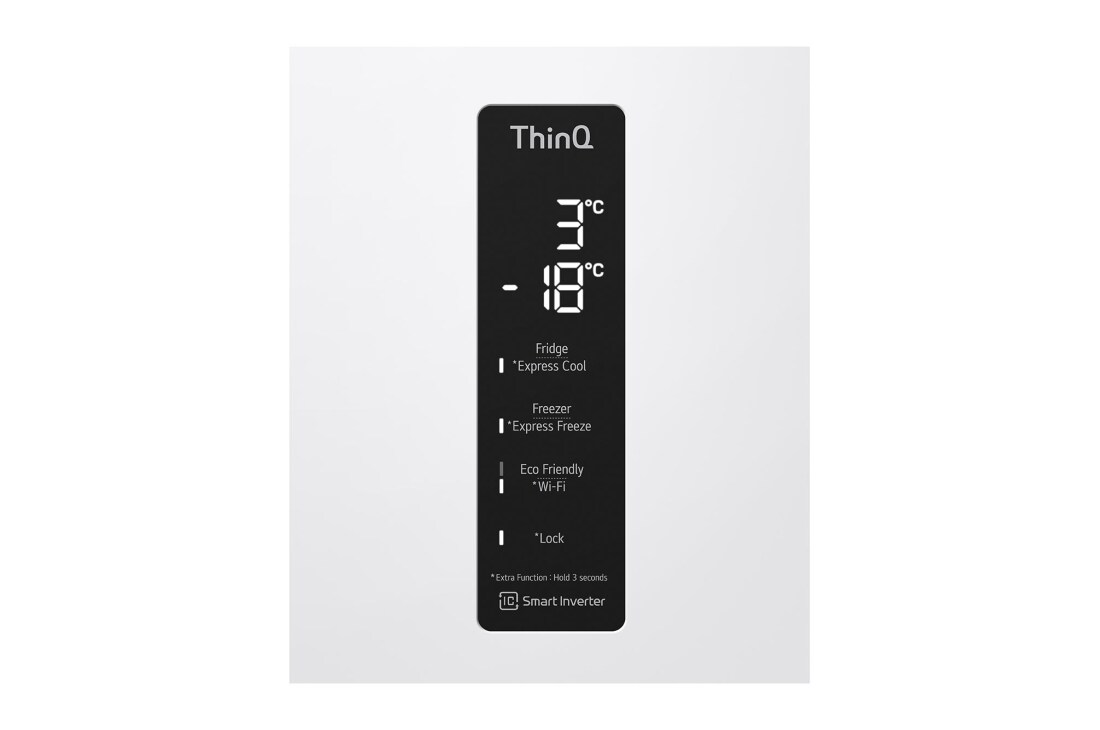 LG 1.86M 341L Kombiskap(Hvit) - Energiklasse D, Door Cooling™ og Smart Diagnosis™ med Wi-Fi, GBB71SWUGN, GBB71SWUGN, thumbnail 10