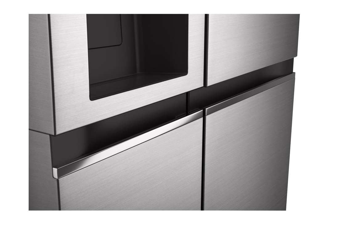 LG 635L Side by Side (Shiny Steel), Is & vann dispenser, Energiklasse F, Vann/isdispenser uten vanntilkobling, Smart Diagnosis™ med Wi-Fi, GSLV71PZTM, thumbnail 6