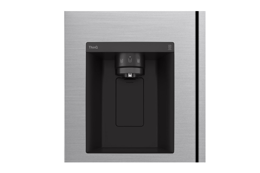 LG 635L Side by Side (Shiny Steel), Is & vann dispenser, Energiklasse F, Vann/isdispenser uten vanntilkobling, Smart Diagnosis™ med Wi-Fi, GSLV71PZTM, thumbnail 7
