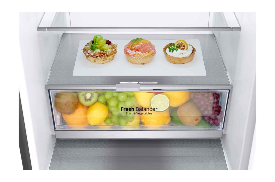 LG 2.03M 384L Kombiskap(Shiny Steel) - Energiklasse D, Door Cooling™, GBB72PZEGN, thumbnail 5