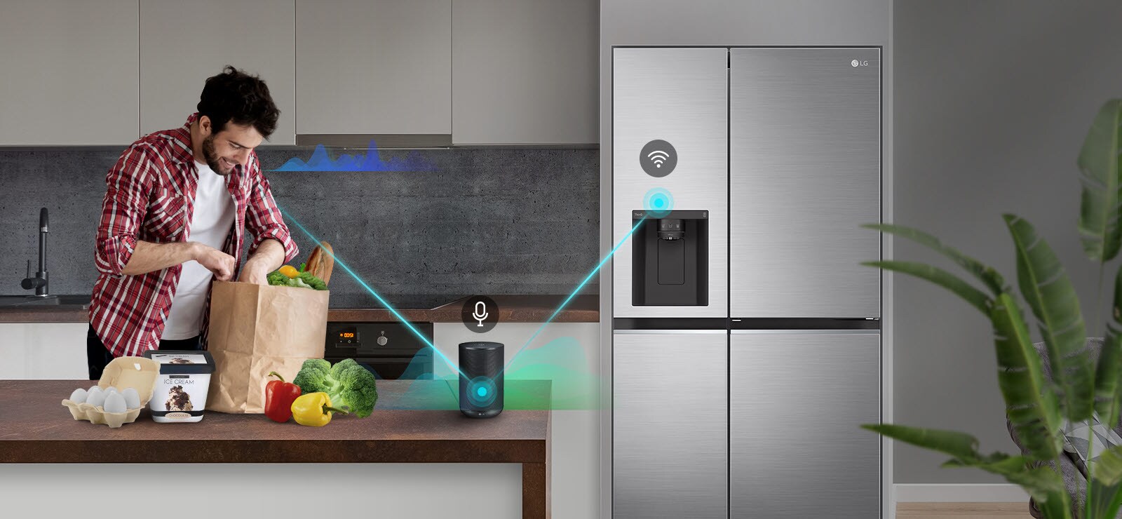 Enkel kontroll med taleassistent