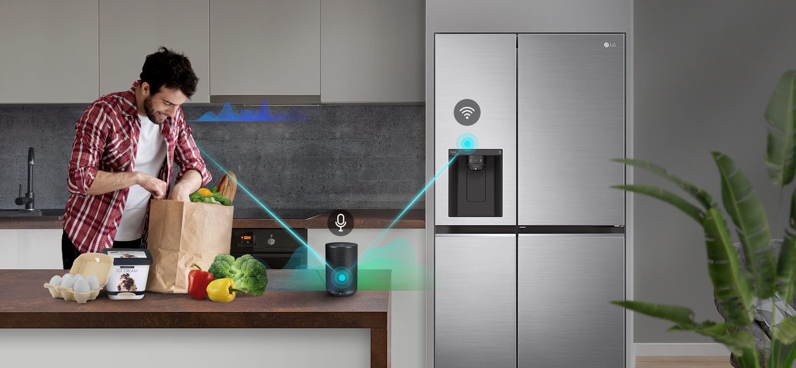 Enkel kontroll med taleassistent