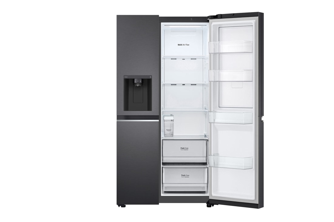 LG 635L Door in Door™ Side by Side (Matte Black Steel), Energiklasse E, Vann/isdispenser uten vanntilkobling, Smart Diagnosis™ med Wi-Fi, GSJV71MCTE, GSJV71MCTE, thumbnail 10