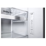 LG 635L InstaView Door in Door™ Side by Side (Shiny Steel), Energiklasse E, Vann/isdispenser uten vanntilkobling, Smart Diagnosis™ med Wi-Fi, GSXV91PZAE, GSXV91PZAE, thumbnail 9
