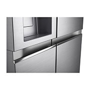LG 635L Side by Side (Shiny Steel), Is & vann dispenser, Energiklasse F, Vann/isdispenser med vanntilkobling, Smart Diagnosis™ med Wi-Fi, GSLV90PZAM, GSLV90PZAM, thumbnail 3