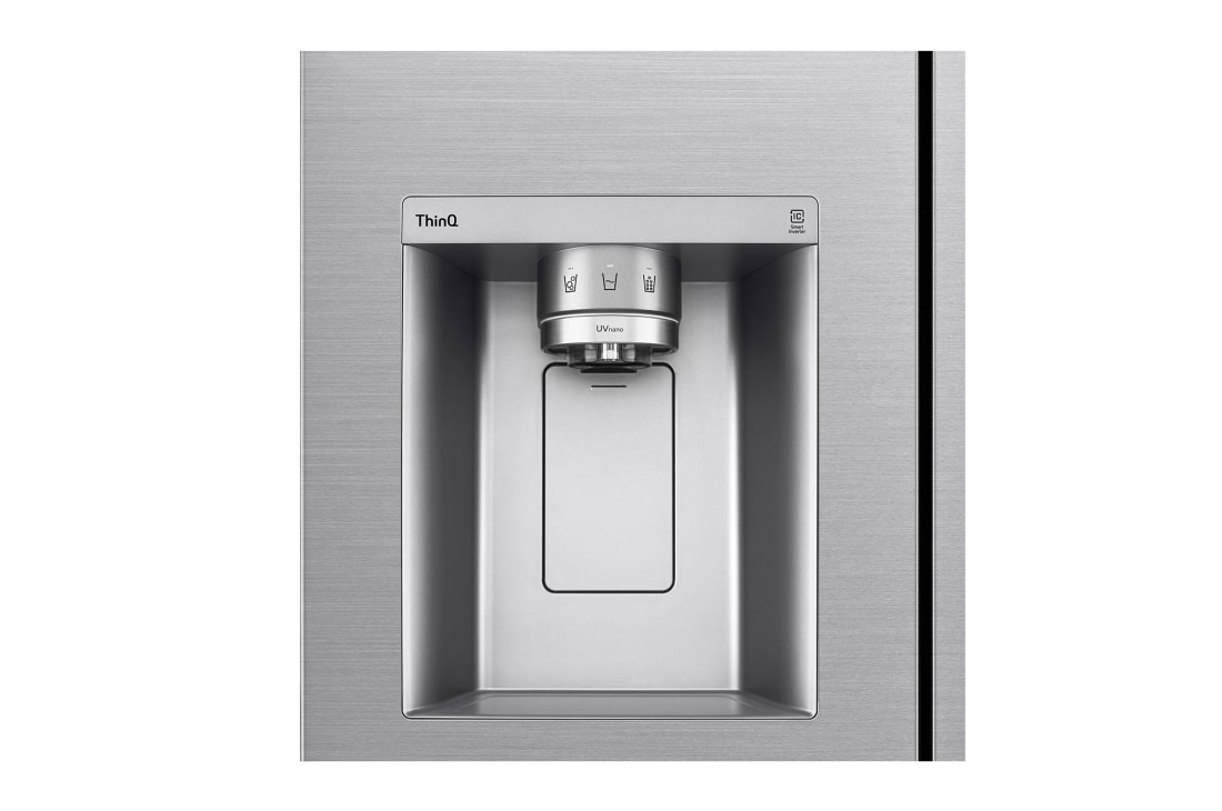LG 635L Side by Side (Shiny Steel), Is & vann dispenser, Energiklasse F, Vann/isdispenser med vanntilkobling, Smart Diagnosis™ med Wi-Fi, GSLV90PZAM, GSLV90PZAM, thumbnail 5