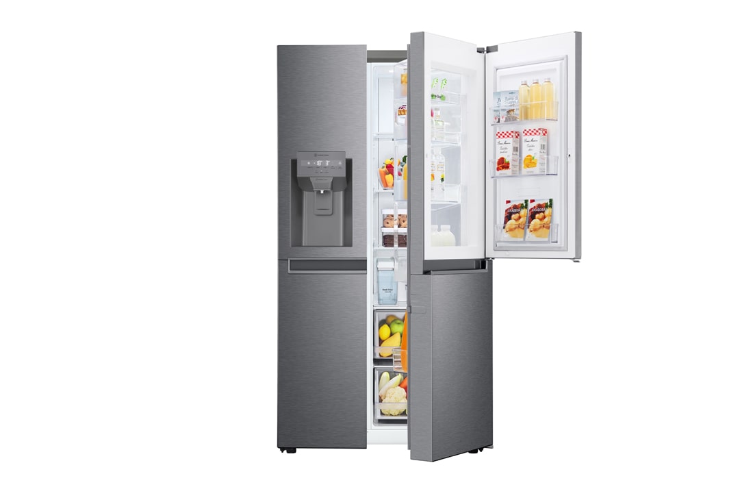 LG 634L Door in Door™ Side by Side (Dark Graphite), Energiklasse F, Vann/isdispenser uten vanntilkobling, Smart Diagnosis™, GSJV31DSXF, GSJV31DSXF, thumbnail 2