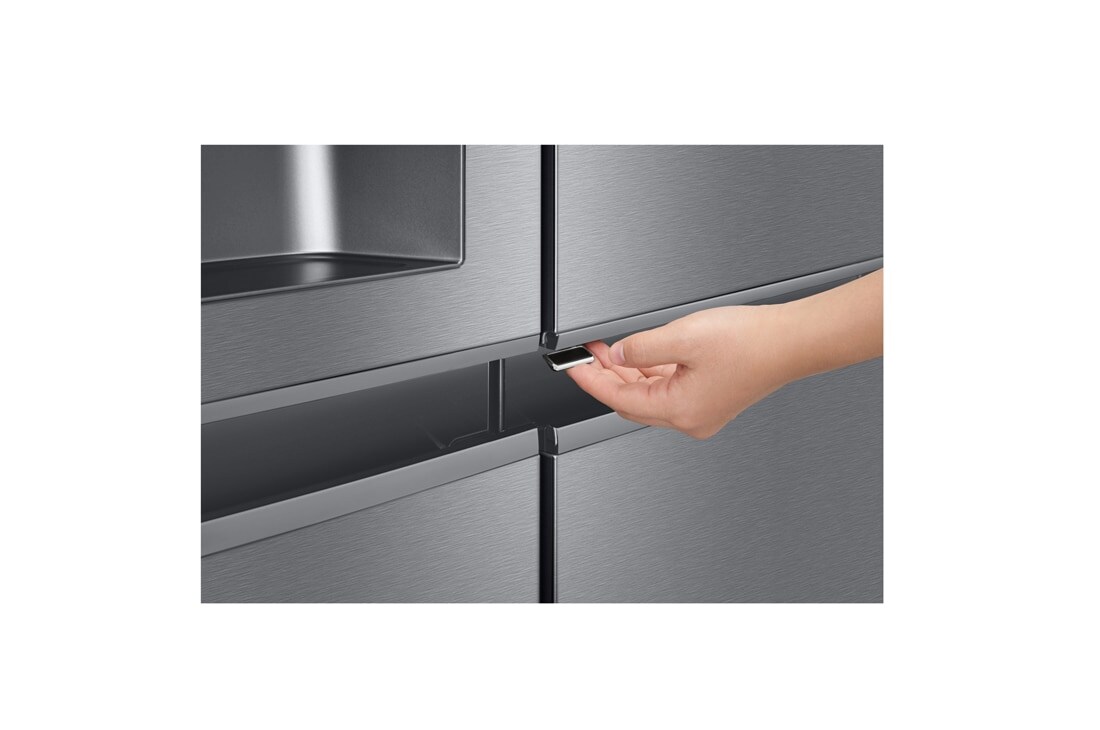 LG 634L Door in Door™ Side by Side (Dark Graphite), Energiklasse F, Vann/isdispenser uten vanntilkobling, Smart Diagnosis™, GSJV31DSXF, GSJV31DSXF, thumbnail 7