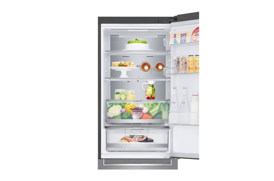 LG 1.86M 341L Kombiskap(Shiny Steel) - Energiklasse D, Door Cooling™ og Smart Diagnosis™ med Wi-Fi, GBB71PZUGN, thumbnail 8