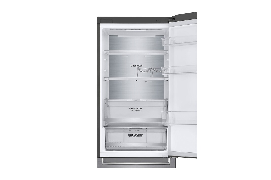 LG 1.86M 341L Kombiskap(Shiny Steel) - Energiklasse D, Door Cooling™ og Smart Diagnosis™ med Wi-Fi, GBB71PZUGN, thumbnail 9