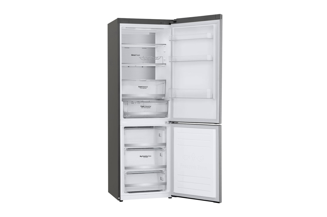 LG 1.86M 341L Kombiskap(Shiny Steel) - Energiklasse D, Door Cooling™ og Smart Diagnosis™ med Wi-Fi, GBB71PZUGN, thumbnail 12