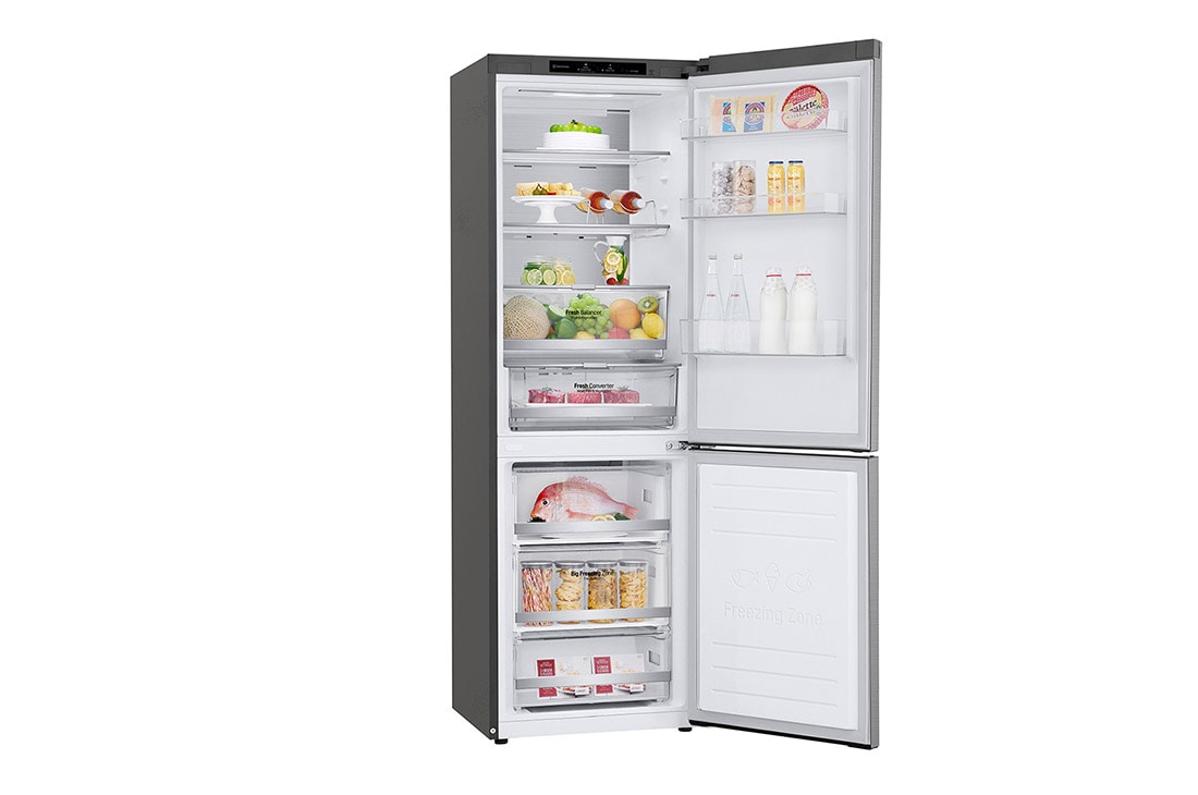 LG 1.86M 341L Kombiskap(Shiny Steel) - Energiklasse C, Door Cooling™ og Smart Diagnosis™, ELB81PZVCP1, ELB81PZVCP1, thumbnail 12