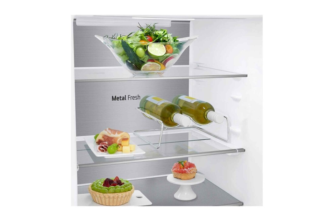 LG 1.86M 341L Kombiskap(Hvit) - Energiklasse C, Door Cooling™ og Smart Diagnosis™, ELB81SWVCP1, thumbnail 8