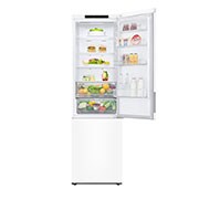 LG 2.03M 384L Kombiskap(White) - Energiklasse B, Front Åpen med mat1, GBP62SWNBC, thumbnail 3