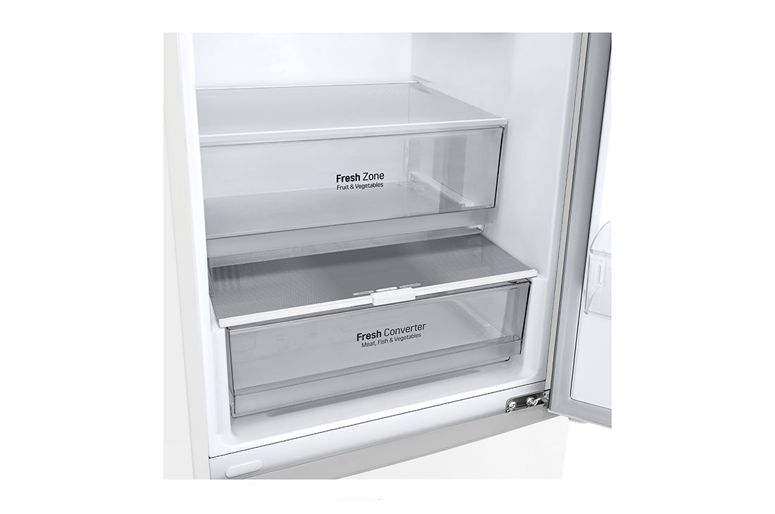 LG 2.03M 384L Kombiskap(White) - Energiklasse B, Skuff, GBP62SWNBC, thumbnail 6