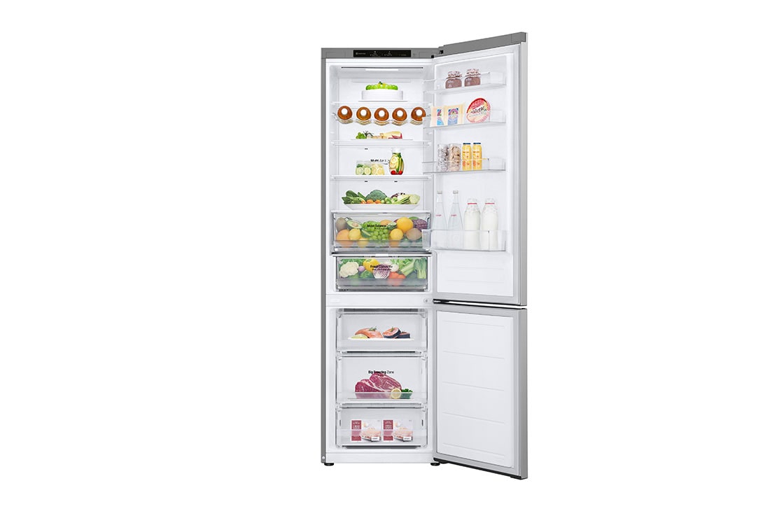 LG 2.03M 387L Kombiskap(Prime Silver) - Energiklasse D, Front åpen mat, GBV3200DPY, thumbnail 3