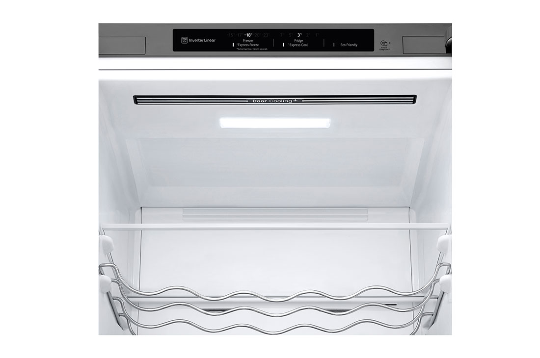 LG 2.03M 387L Kombiskap(Prime Silver) - Energiklasse D, Dørkjøling_LED, GBV3200DPY, thumbnail 5