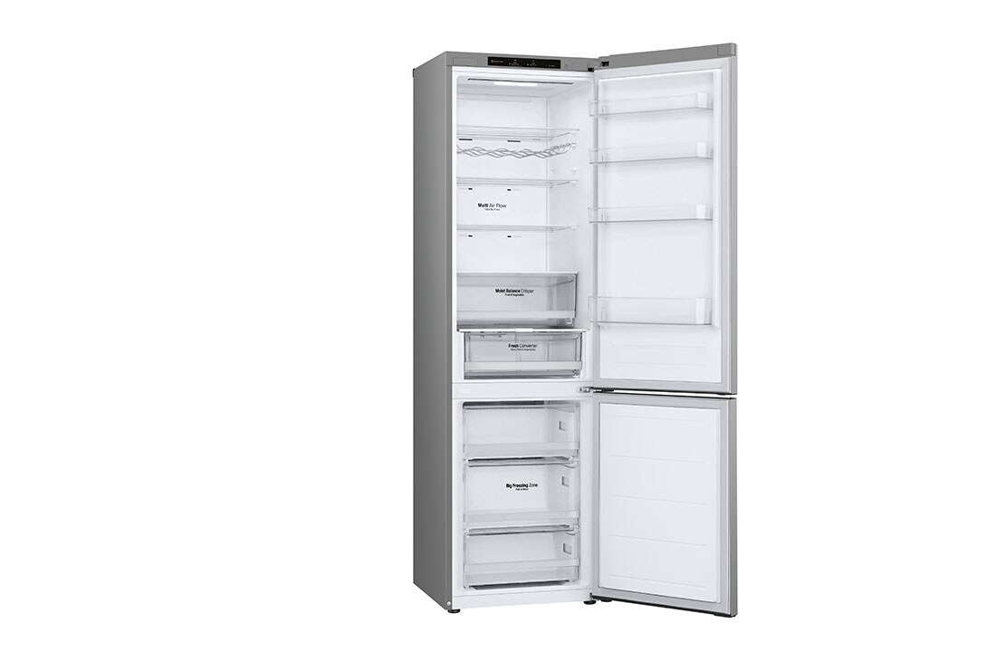 LG 2.03M 387L Kombiskap(Prime Silver) - Energiklasse D, Venstre side åpen visning, GBV3200DPY, thumbnail 11